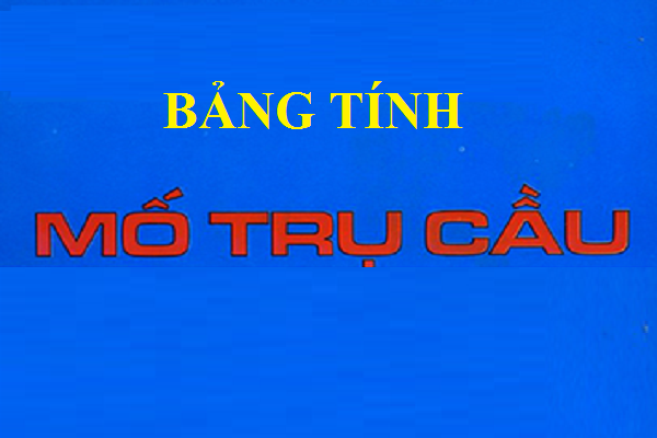 File excel tính toán mố cầu, trụ cầu  