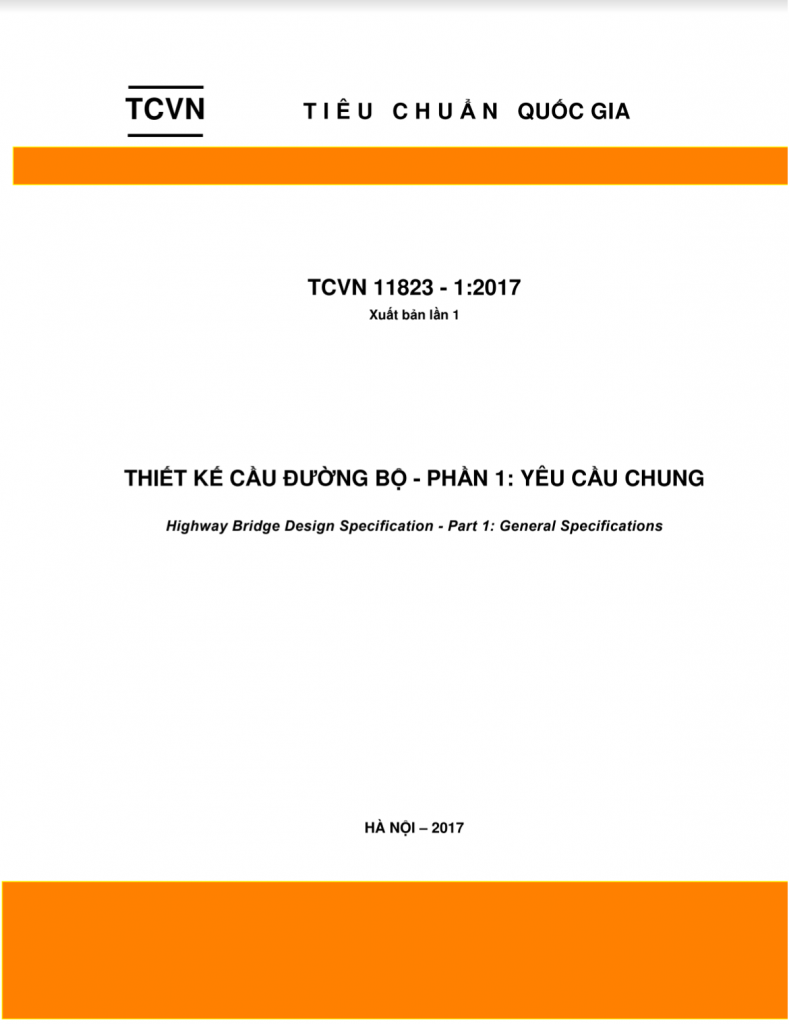 Đánh giá tiêu chuẩn thiết kế cầu mới TCVN11823-2017  