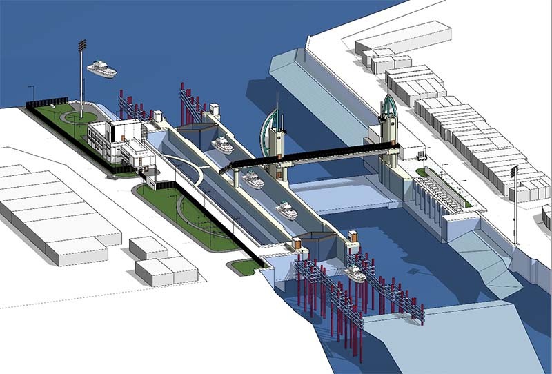 Hồ sơ thiết kế cống ngăn triều Tân Thuận  