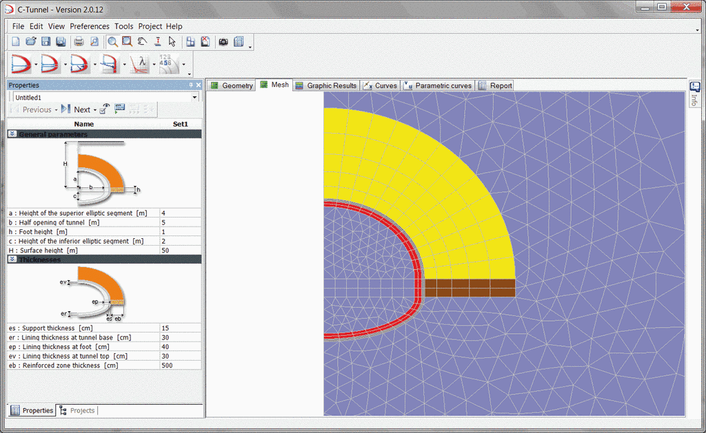 Phần mềm tính toán thiết kế hầm CESAR-LCPC (C-Tunnel)  