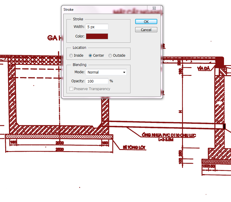 Cách tăng độ dày nét bằng photoshop  