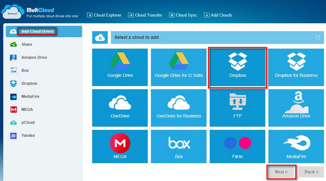 MultCloud - quản lý nhiều dịch vụ lưu trữ đám mây  