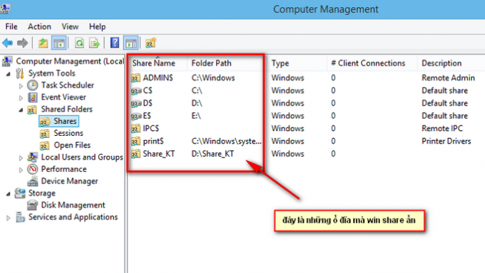 Hướng dẫn cách tắt share file được window tạo tự động  