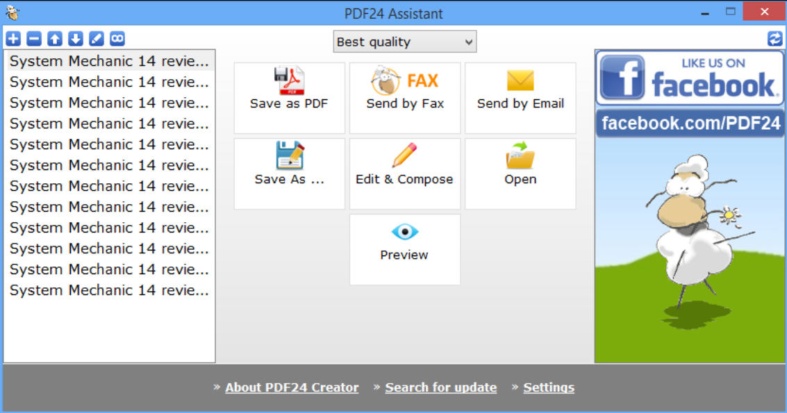 Phần mềm PDF24- phần mềm tạo file PDF tuyệt vời nhất  