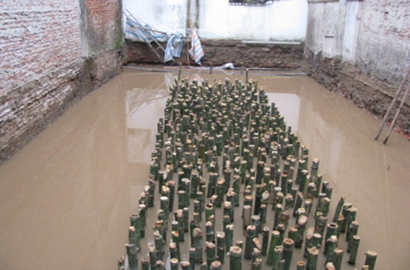 Một số khái niệm về móng cọc cừ tràm   Một số khái niệm về móng cọc cừ tràm