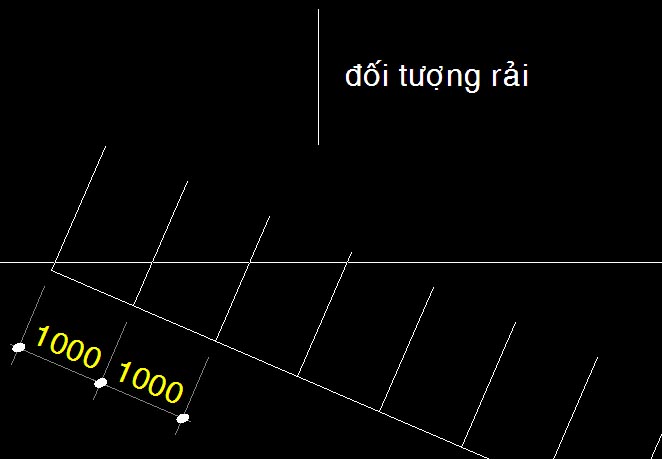 Lisp rải đối tượng theo đường dẫn  