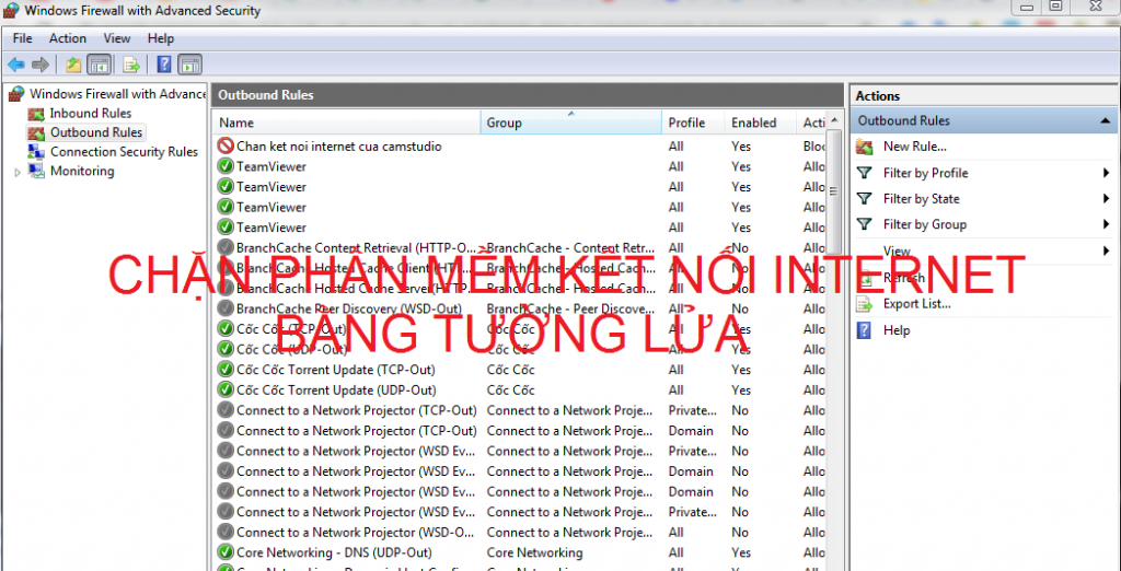 Hướng dẫn cách chặn kết nối internet của một phần mềm   Hướng dẫn cách chặn kết nối internet của một phần mềm