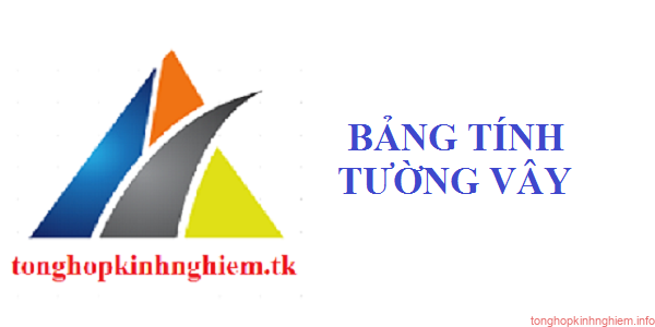 Bảng tính tường vây (Dwall) Bảng tính tường vây (Dwall)