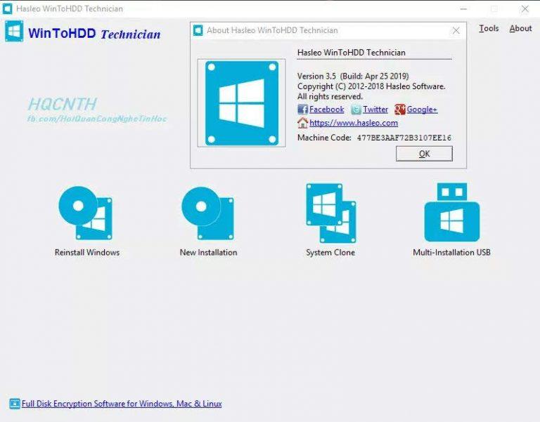 WinToHDD full- phần mềm cài đặt và clone window WinToHDD full- phần mềm cài đặt và clone window