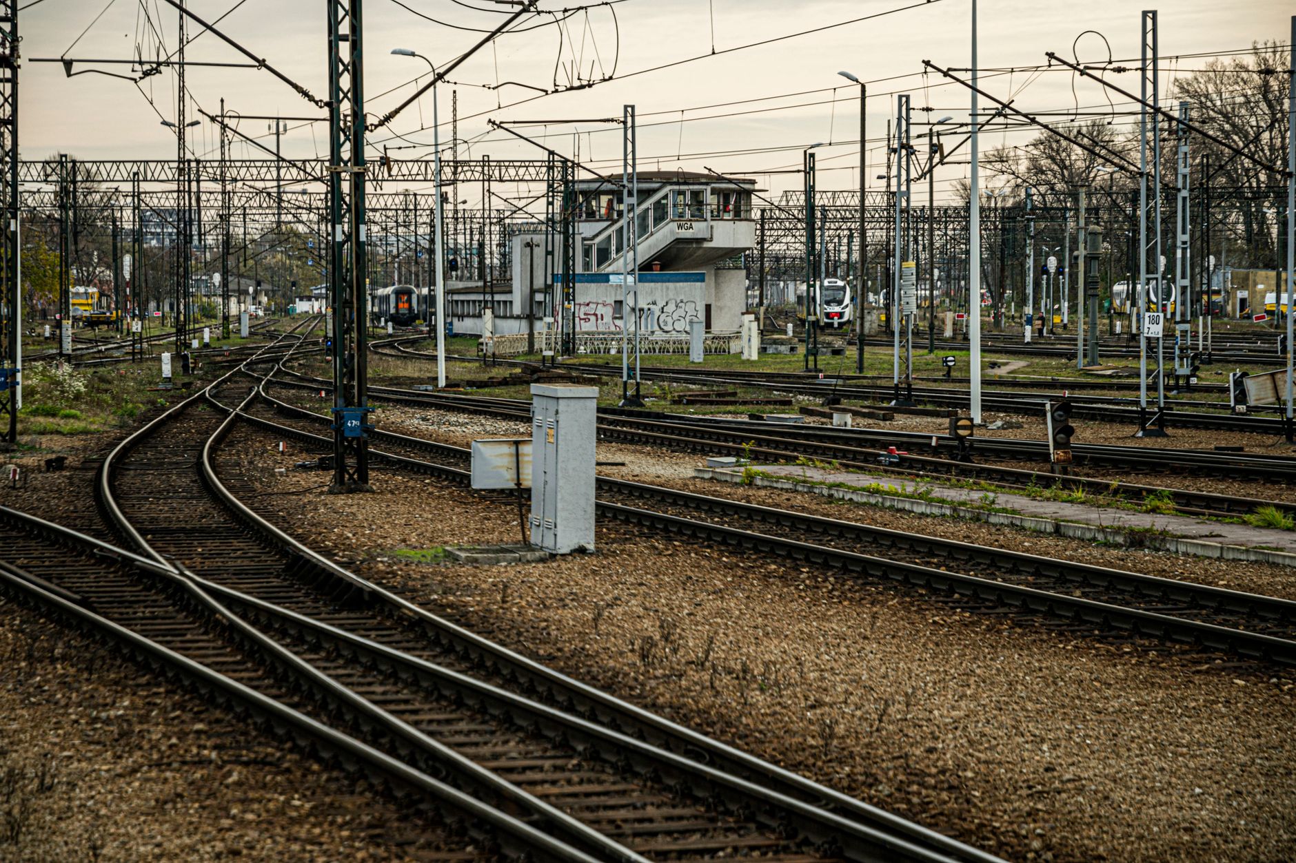 third rail conductor rail railway track close up