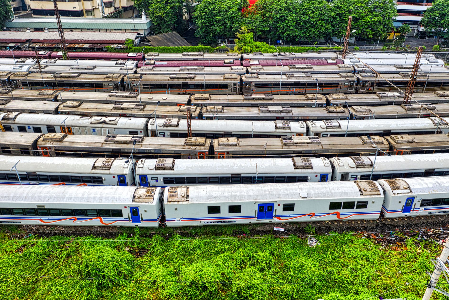 modern train control center railway network