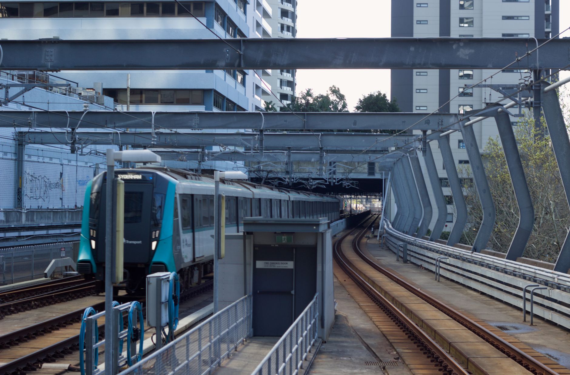 Sydney Metro train station platform